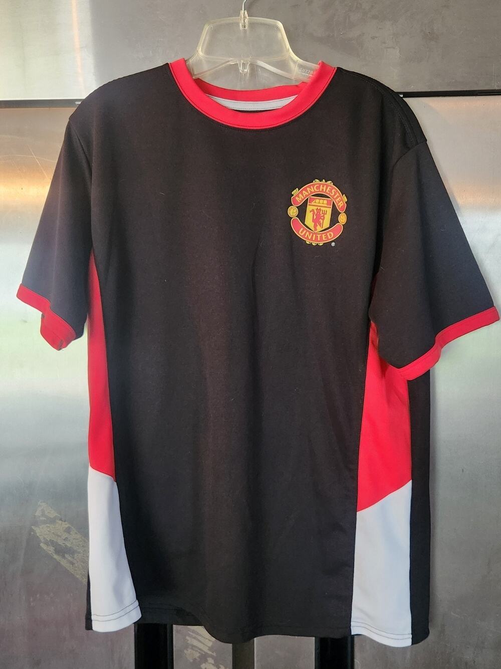 Manchester United Jersey Men's Large Red / Black